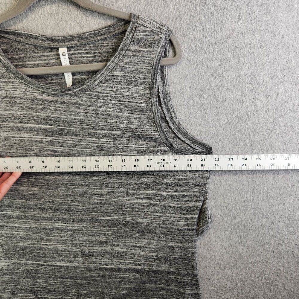 Fabletics Dress Womens XL Gray Space Dye Eileen Midi Open Back Cruise Resort - Picture 10 of 13